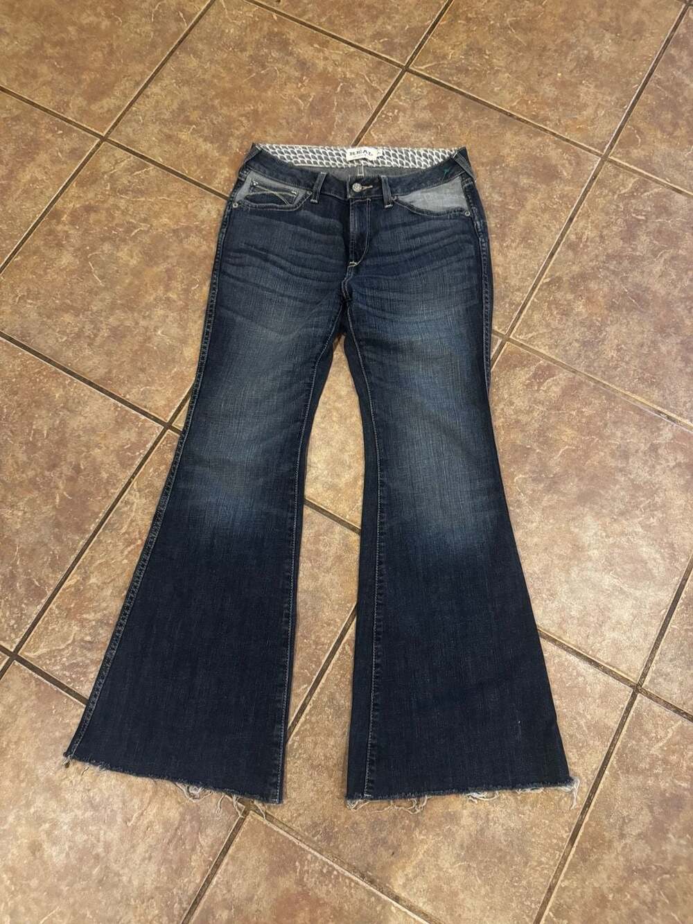 Ariat REAL Mid Rise Bootcut Dark Wash Denim Jeans